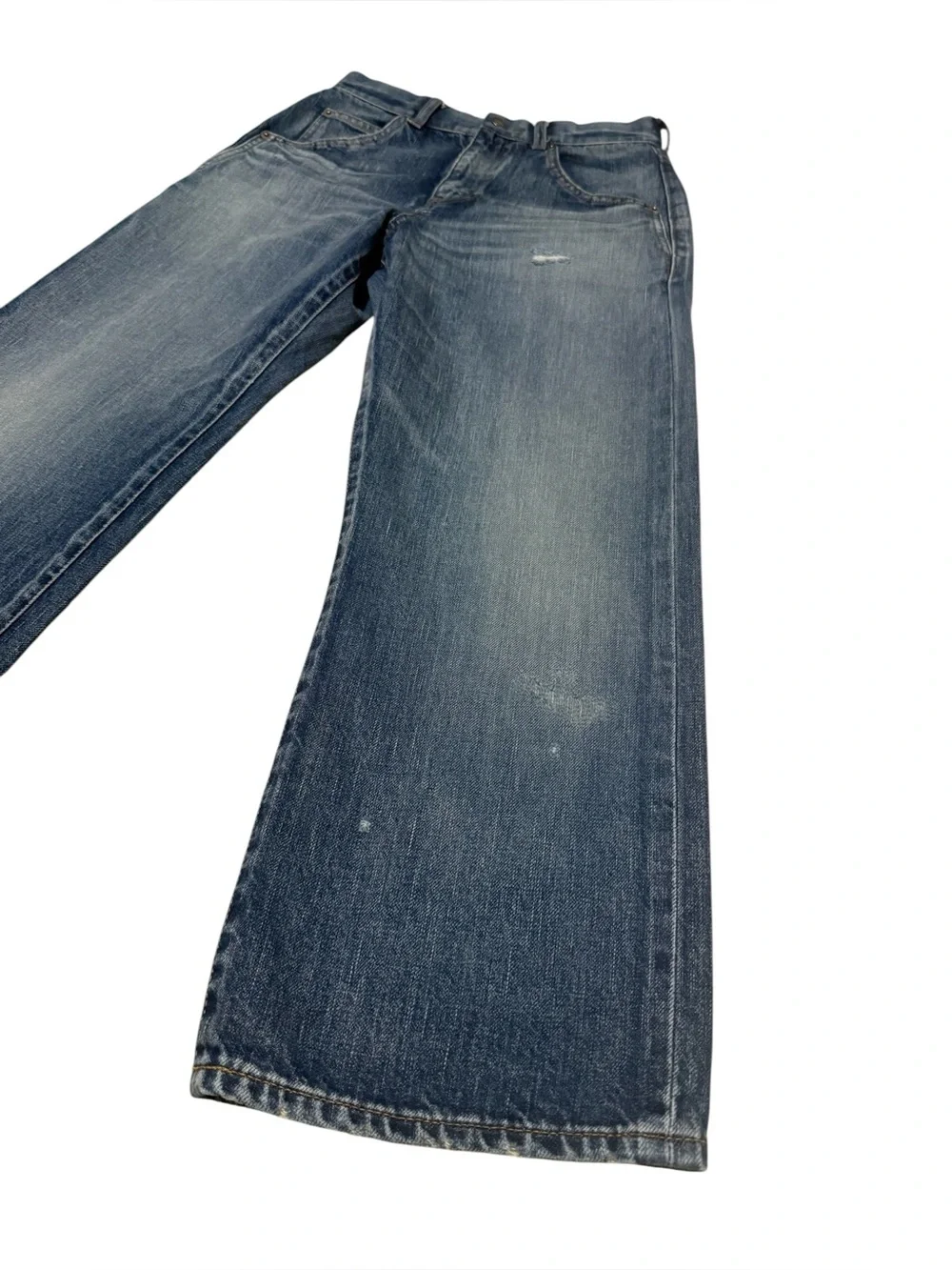 Saint Laurent 70's Cropped Denim 'Sandy Winter Blue' Size 28 165/66Y